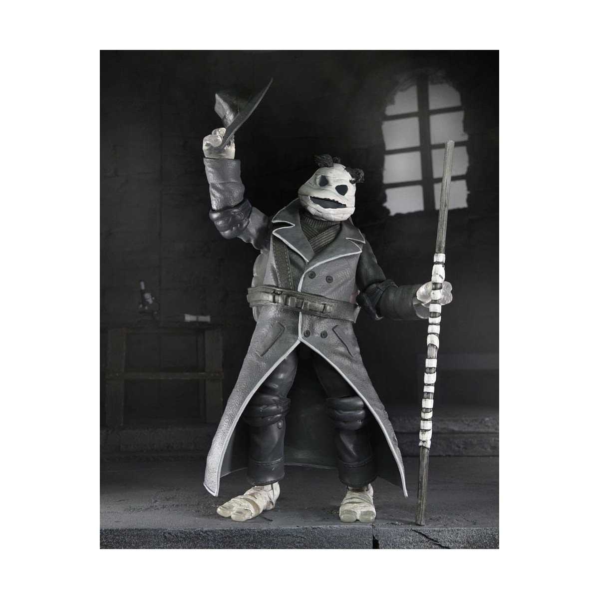 NECA - Pack 4 Turtles Black & White figures - Universal Monsters x TMNT