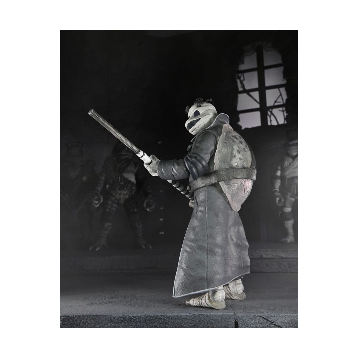 NECA - Pack 4 Turtles Black & White figures - Universal Monsters x TMNT