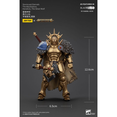 JoyToy - Stormcast Eternals The Blacktalons - Hendrick The Silver Wolf 1/18 - Warhammer Age of Sigmar