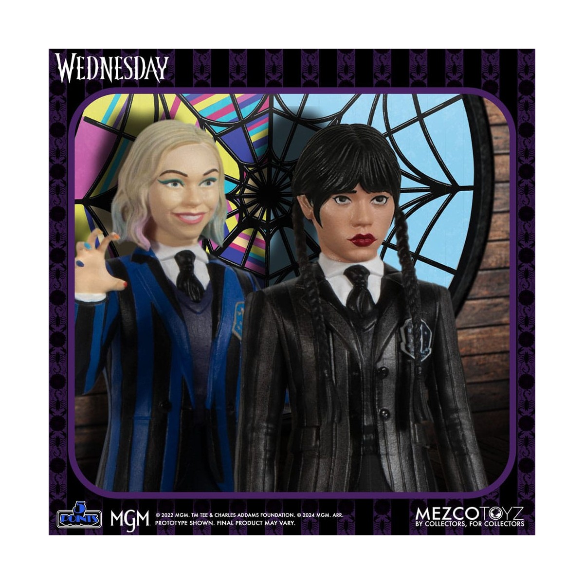Mezco 5 Points - Wednesday & Enid Boxed Set - Wednesday