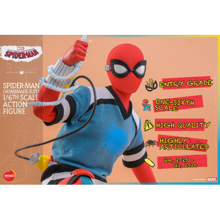 Hot Toys/Hono Studio - Marvel - Your faithful servant Spider-Man - Spider-Man (Homemade Suit) 1/6
