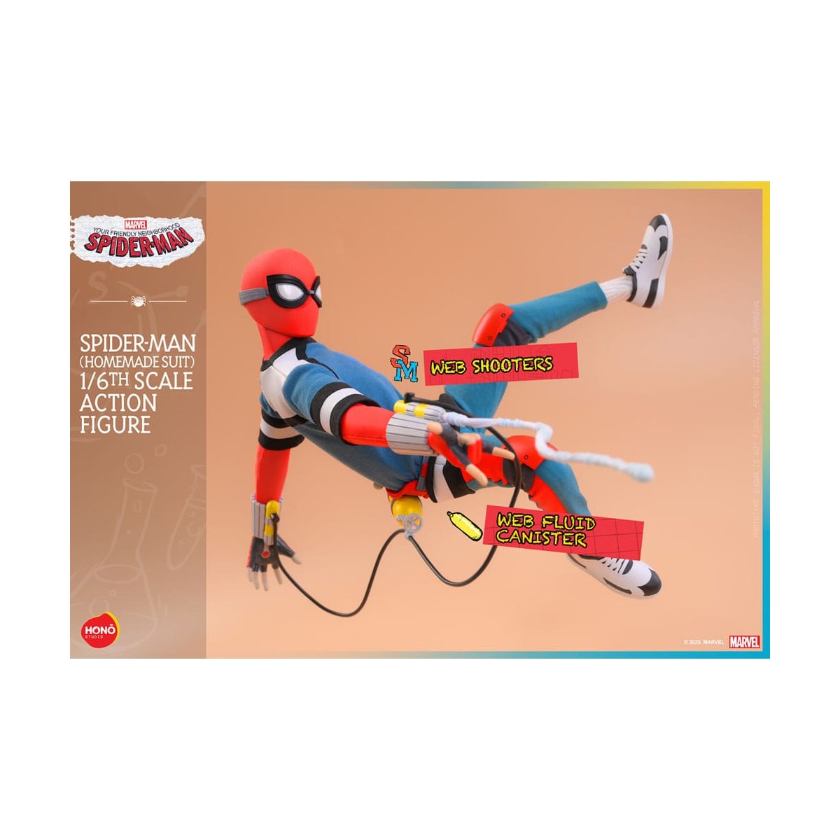 Hot Toys/Hono Studio - Marvel - Your faithful servant Spider-Man - Spider-Man (Homemade Suit) 1/6