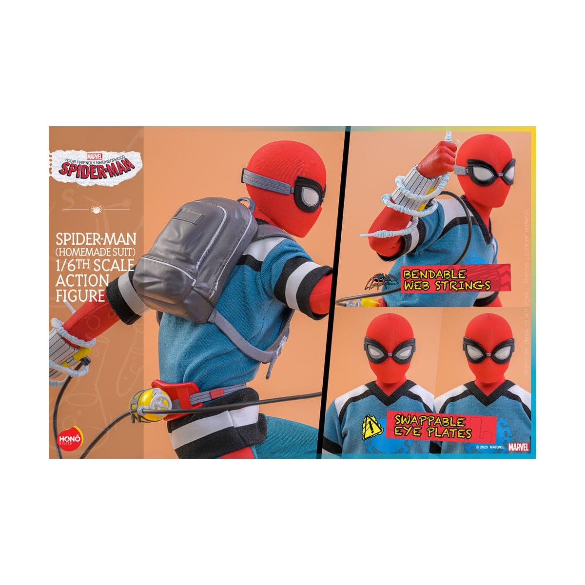Hot Toys/Hono Studio - Marvel - Your faithful servant Spider-Man - Spider-Man (Homemade Suit) 1/6