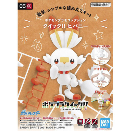 Bandai - Pokepla 05 - FLAMBINO Model Kit Pokemon