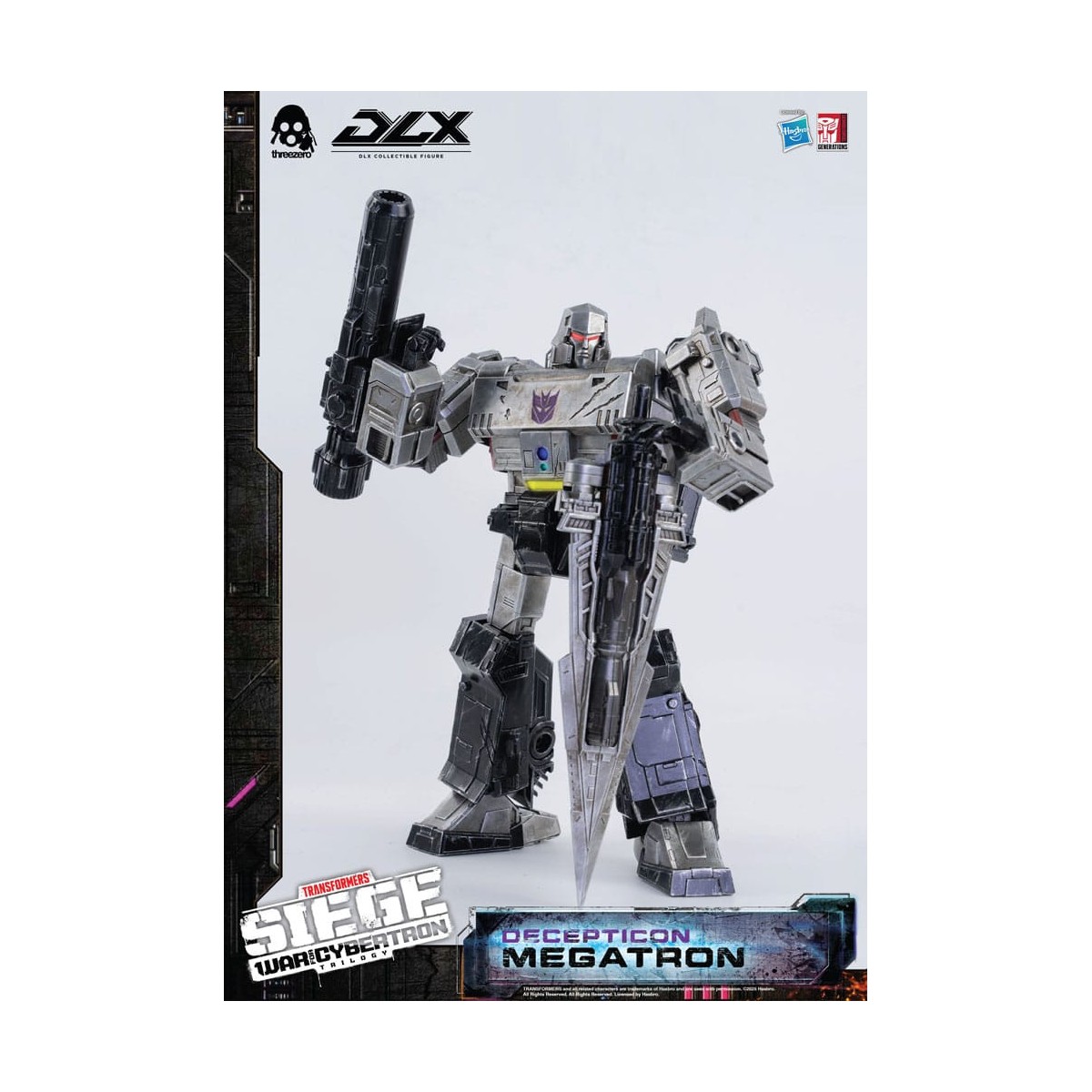 Three0 Transformers - DLX MEGATRON - War For Cybertron Trilogy