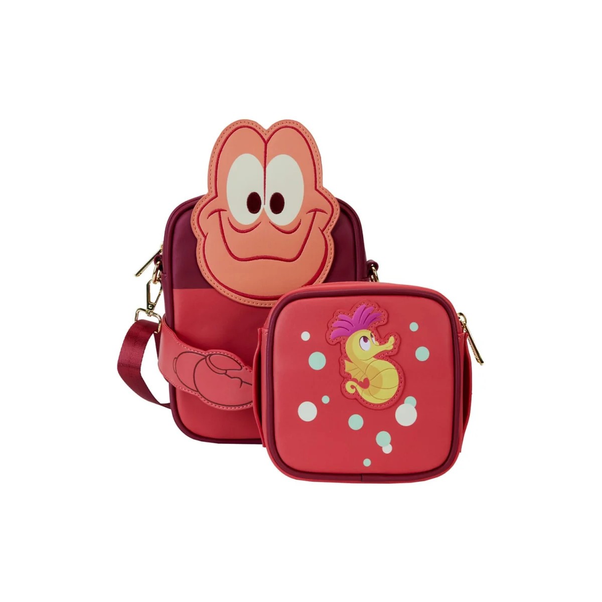 Disney La Petite Sirene - Loungefly shoulder bag Figural bow 35th Anniversary Sebastian