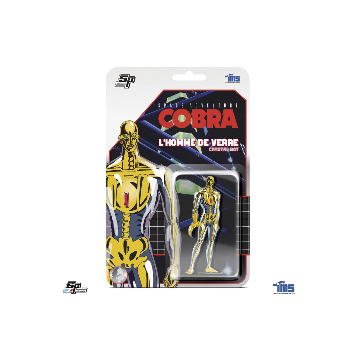 SP Collections - Cobra Super Pins Blister Card - CRYSTAL BOY - L'Homme de Verre