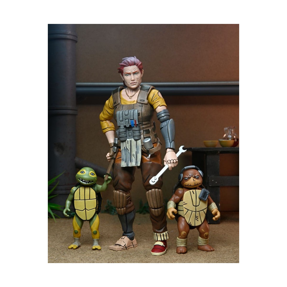 NECA - IDW Comics - Grammy April with Baby Yi & Moja - The Last Ronin The Lost Years - TMNT