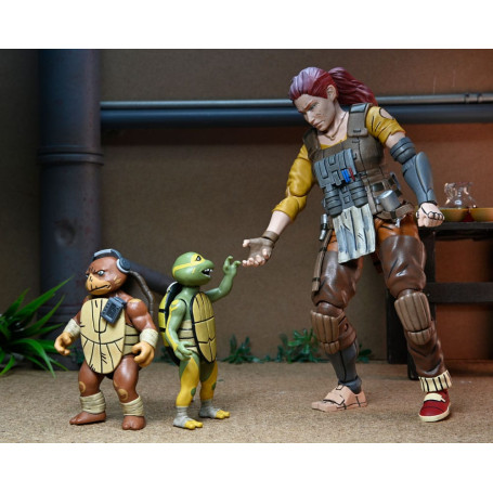 NECA - IDW Comics - Grammy April with Baby Yi & Moja - The Last Ronin The Lost Years - TMNT