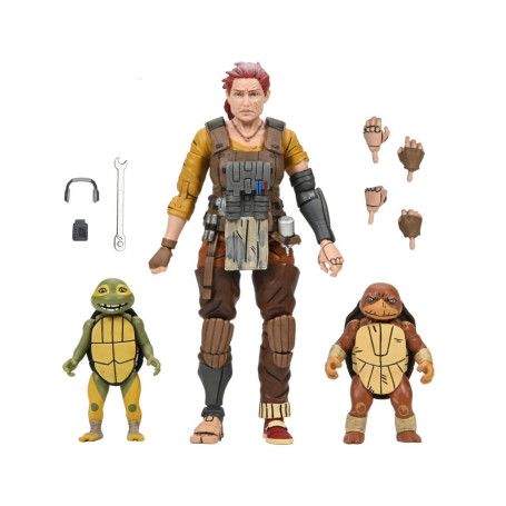 NECA - IDW Comics - Grammy April with Baby Yi & Moja - The Last Ronin The Lost Years - TMNT