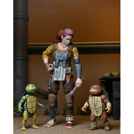 NECA - IDW Comics - Grammy April with Baby Yi & Moja - The Last Ronin The Lost Years - TMNT