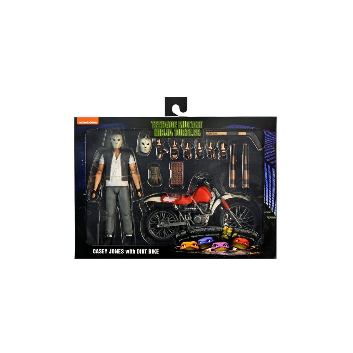 Neca - TMNT - Casey Jones with Dirt Bike - Teenage Mutant Ninja Turtles - Teenage Mutant Ninja Turtles - The Movie