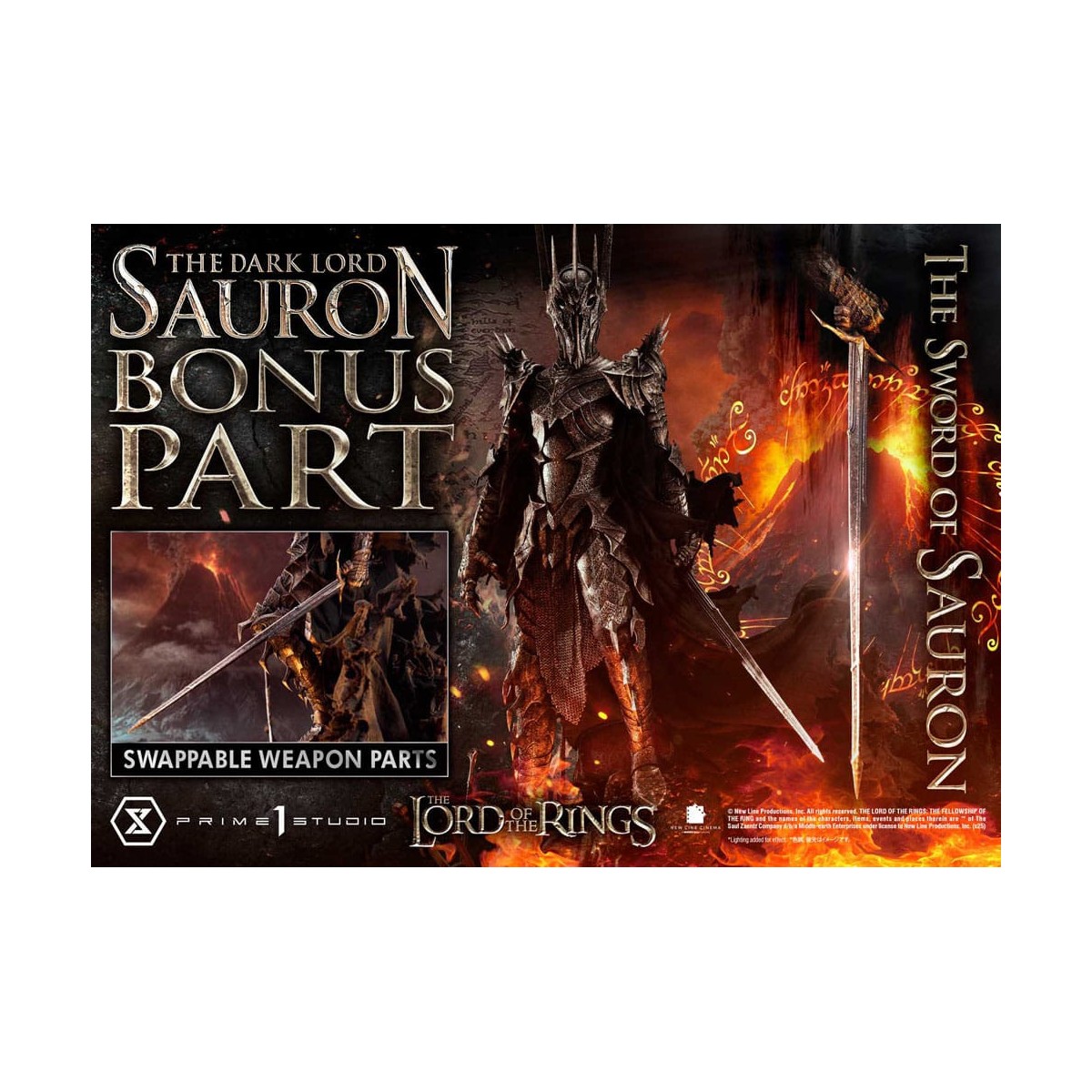 Prime 1 Studio - Museum Masterline Series 1/3 The Dark Lord Sauron Bonus Version - The Lord of the Rings