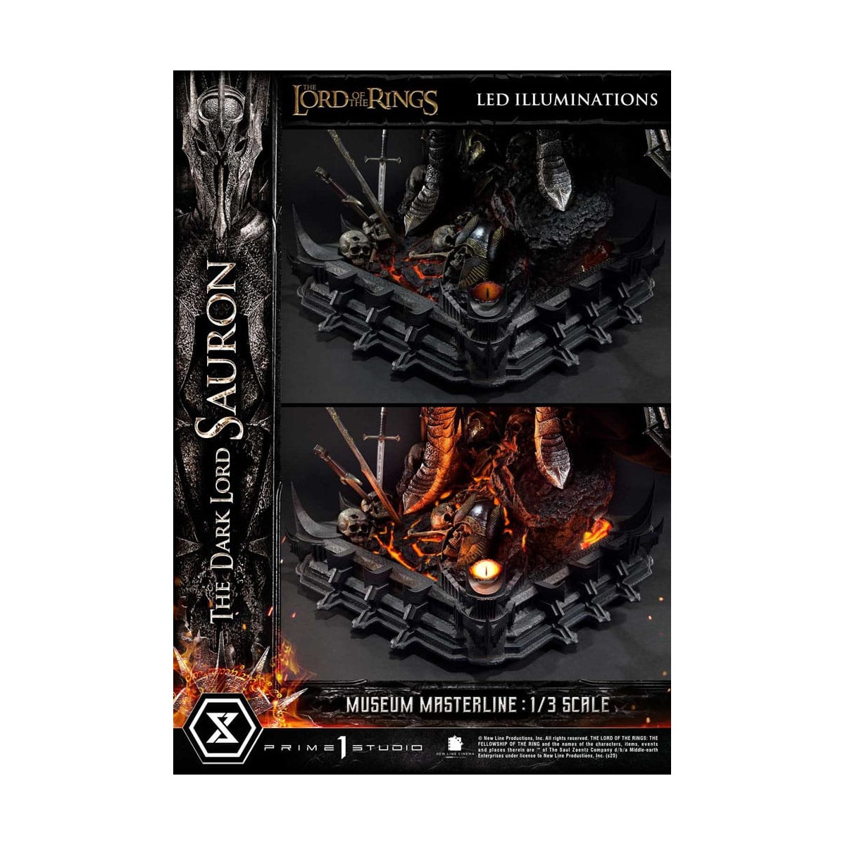 Prime 1 Studio - Museum Masterline Series 1/3 The Dark Lord Sauron Bonus Version - The Lord of the Rings