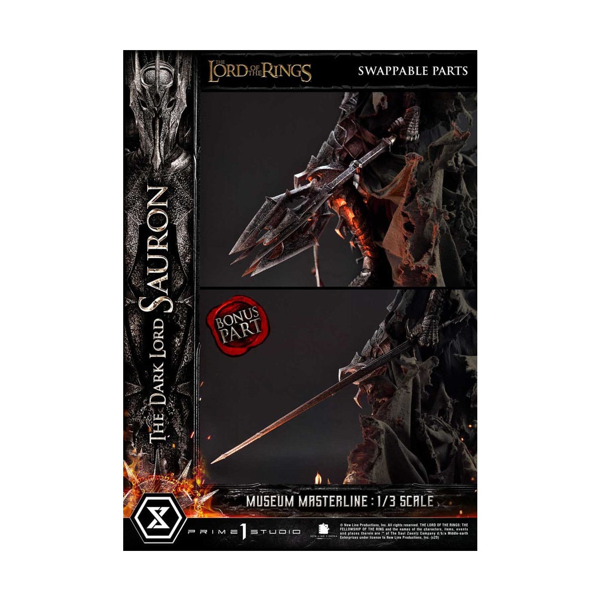 Prime 1 Studio - Museum Masterline Series 1/3 The Dark Lord Sauron Bonus Version - The Lord of the Rings