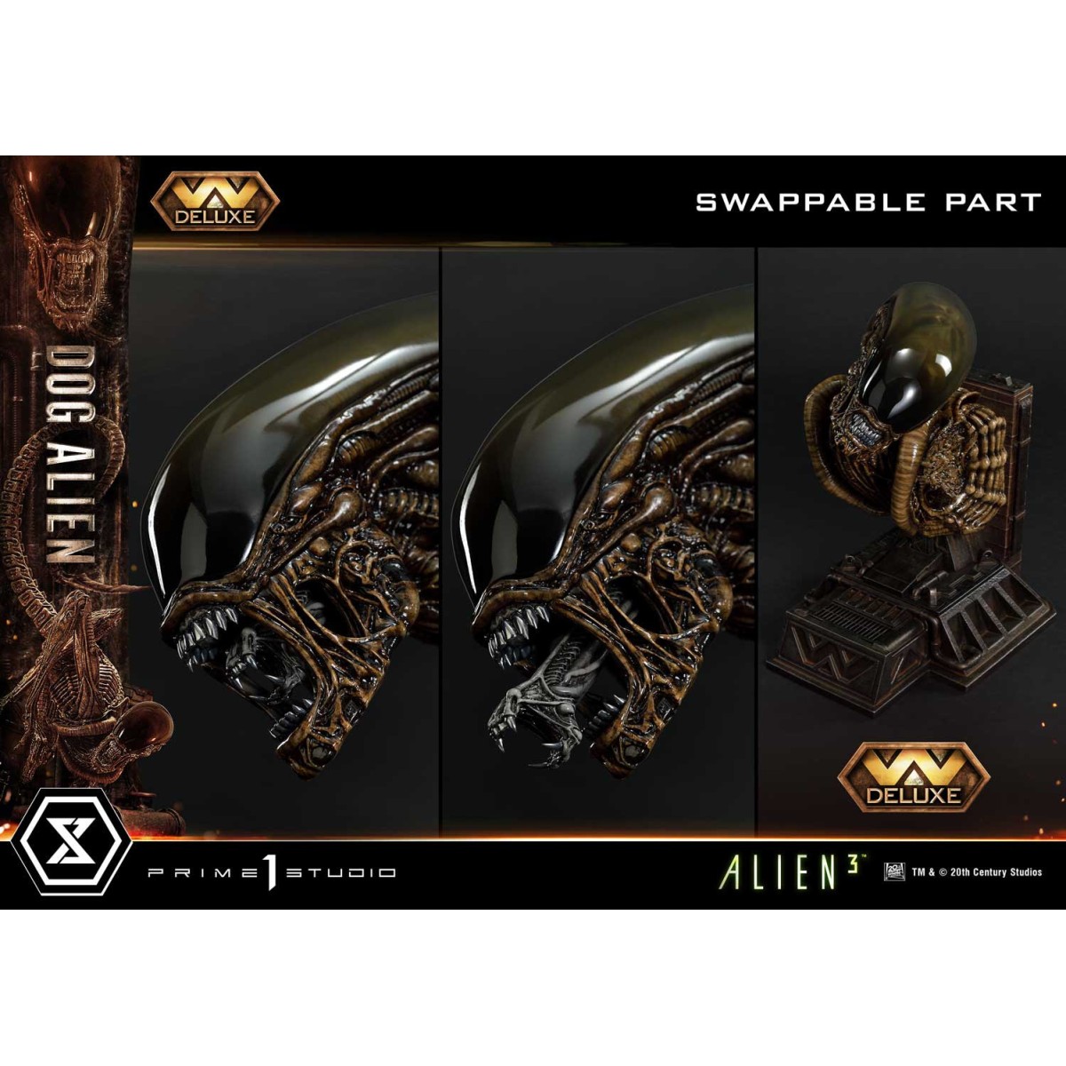 Prime 1 Studio -Dog Alien Deluxe Bonus Version - Alien 3 Museum Masterline XL