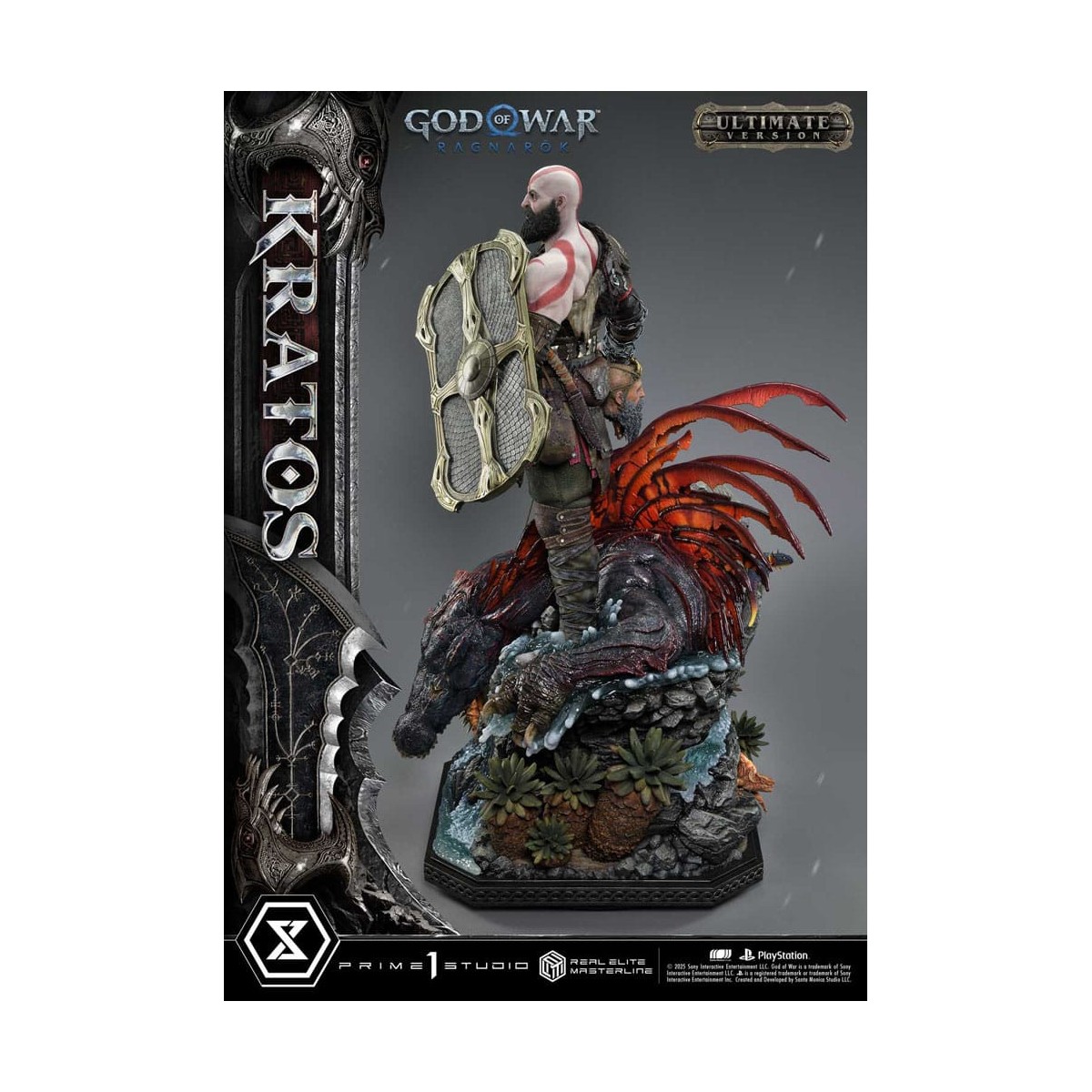 Prime 1 Studio - God of War: Ragnarok - Kratos Ultimate Bonus Version - Real Elite Masterline Series 1/3