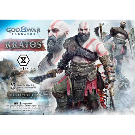 Prime 1 Studio - God of War: Ragnarok - Kratos Ultimate Bonus Version - Real Elite Masterline Series 1/3
