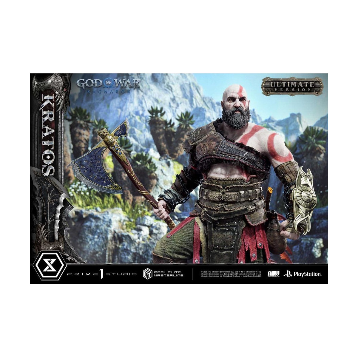 Prime 1 Studio - God of War: Ragnarok - Kratos Ultimate Bonus Version - Real Elite Masterline Series 1/3