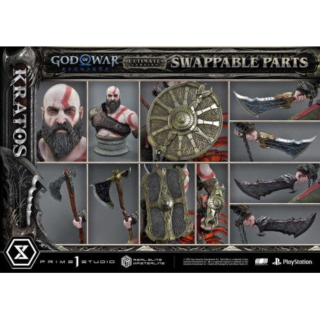 Prime 1 Studio - God of War: Ragnarok - Kratos Ultimate Bonus Version - Real Elite Masterline Series 1/3