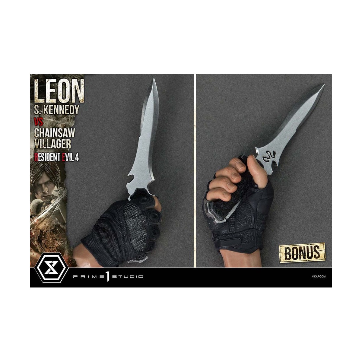 Prime 1 Studio - Resident Evil 4 Leon S. Kennedy vs. Chainsaw Villager Bonus Ver. - Ultimate Premium Masterline Series 1/4