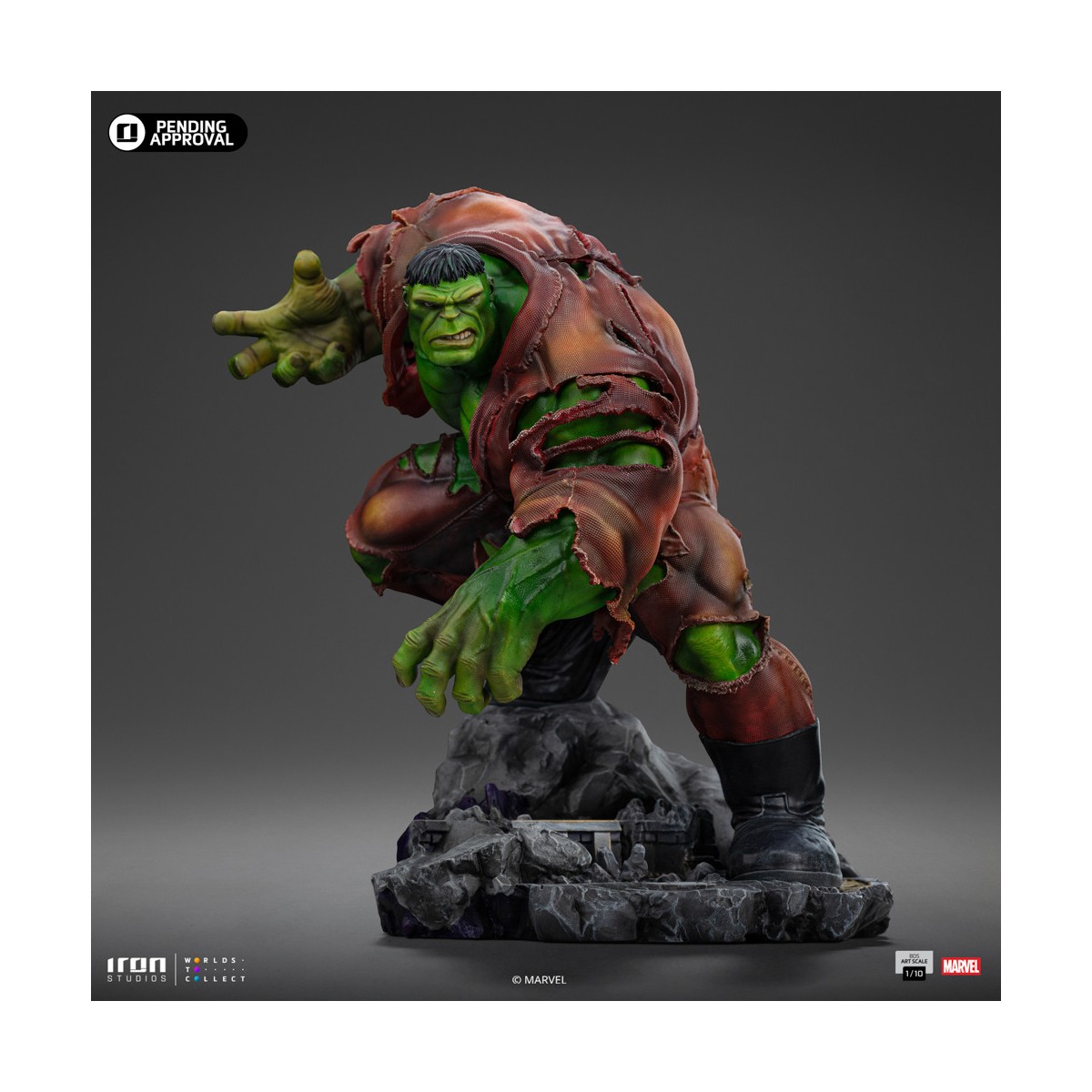 Iron Studios Marvel - Hulk 1/10 BDS Art Scale - Infinity Gauntlet Diorama