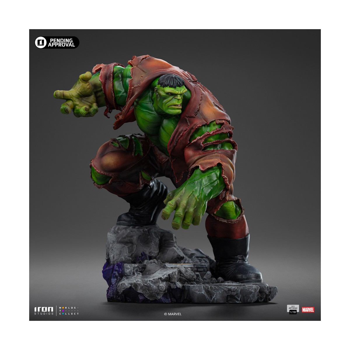 Iron Studios Marvel - Hulk 1/10 BDS Art Scale - Infinity Gauntlet Diorama