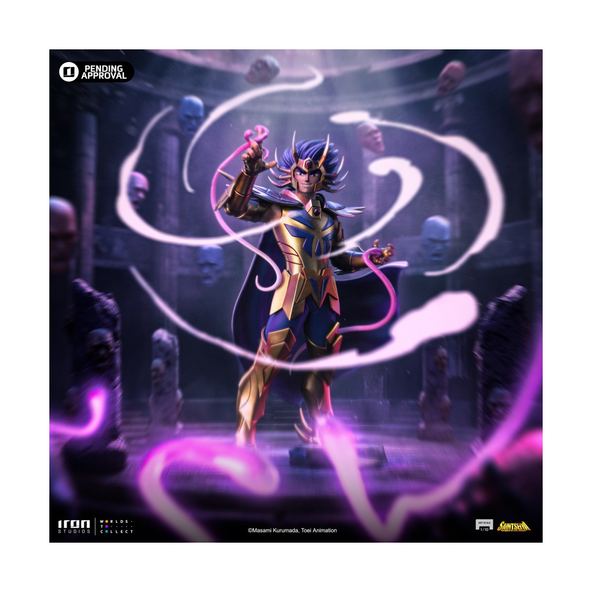 Iron Studios - Saint Seiya - Cancer Deathmask BDS Art Scale 1/10 - Knights of the Zodiac