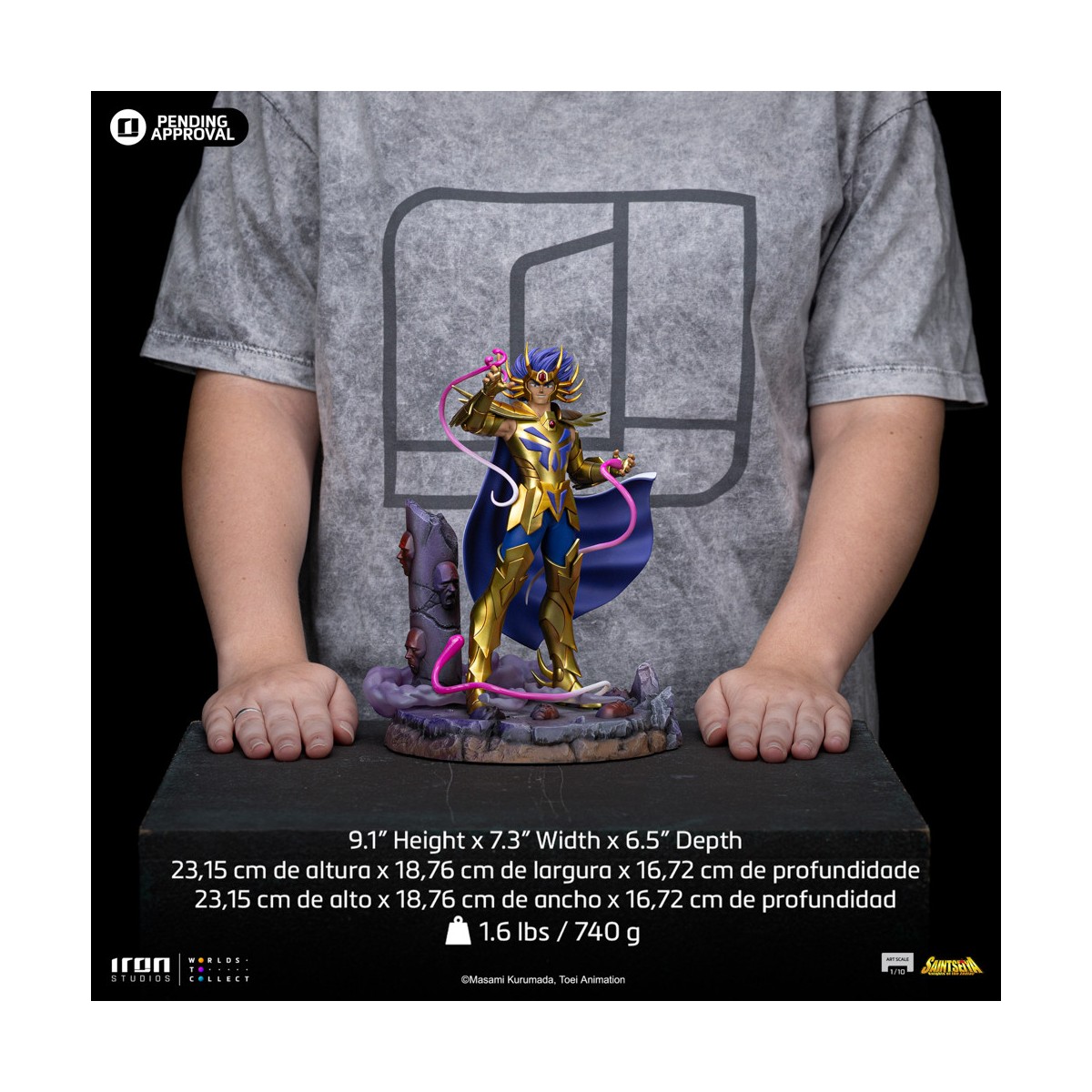 Iron Studios - Saint Seiya - Cancer Deathmask BDS Art Scale 1/10 - Knights of the Zodiac