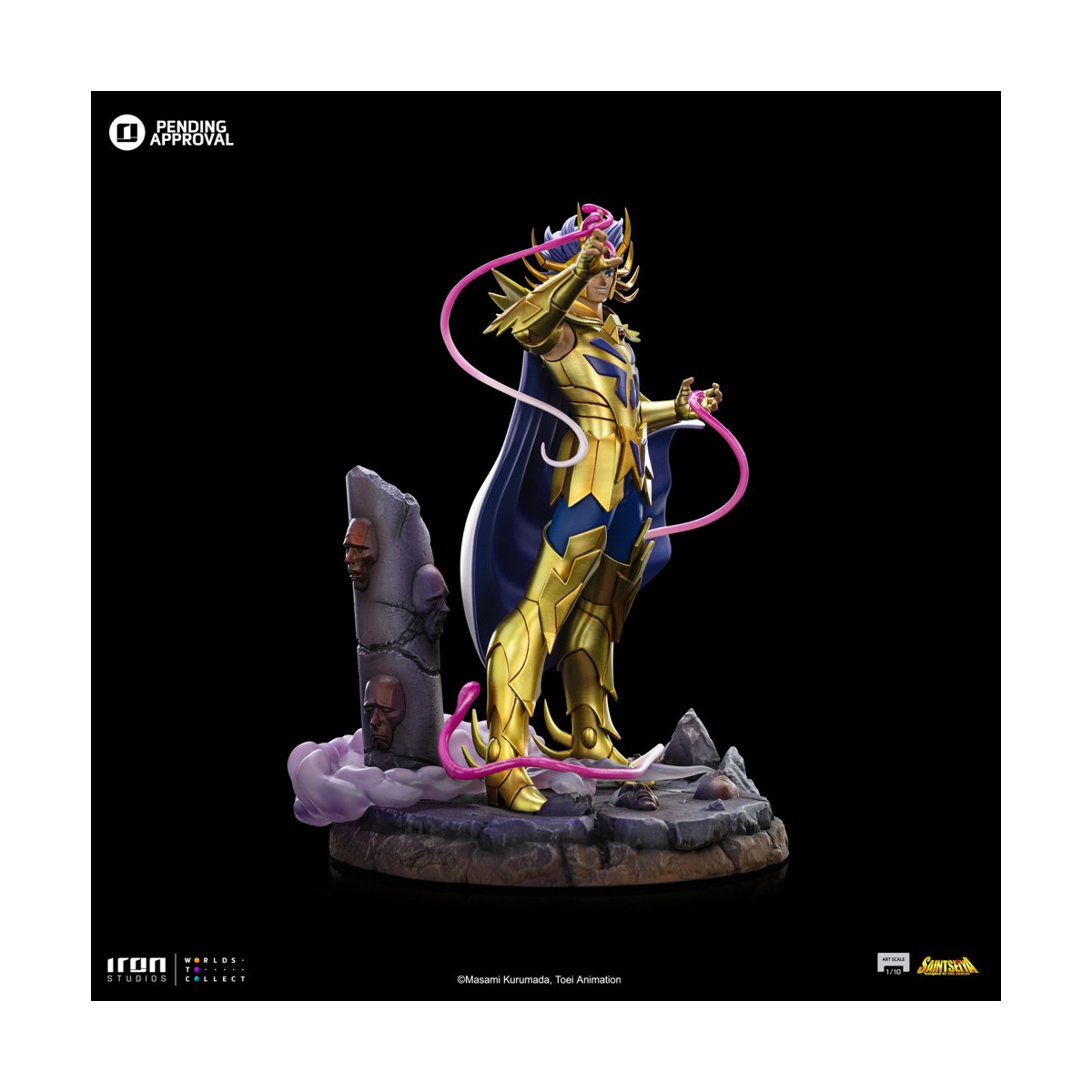 Iron Studios - Saint Seiya - Cancer Deathmask BDS Art Scale 1/10 - Knights of the Zodiac