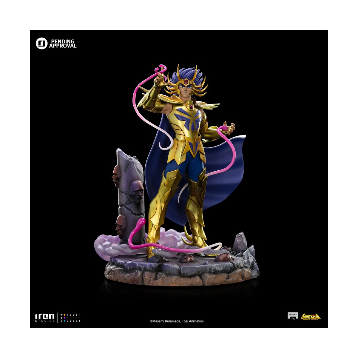 Iron Studios - Saint Seiya - Cancer Deathmask BDS Art Scale 1/10 - Knights of the Zodiac