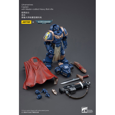 JoyToy - Ultramarines - Ultramarines Captain With Master-crafted Heavy Bolt rifle - Warhammer 40000