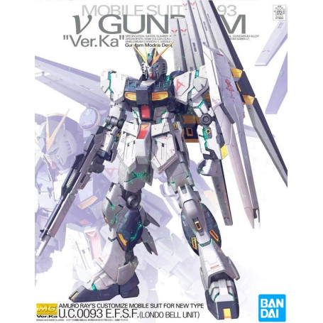 Bandai - Gunpla - Gundam 1/100 MG - NU GUNDAM VER. KA