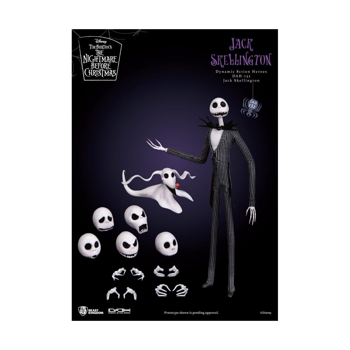 Beast Kingdom - Jack Skellington - Mr. Jack's A Christmas Carol Dynamic Action Heroes 1/9