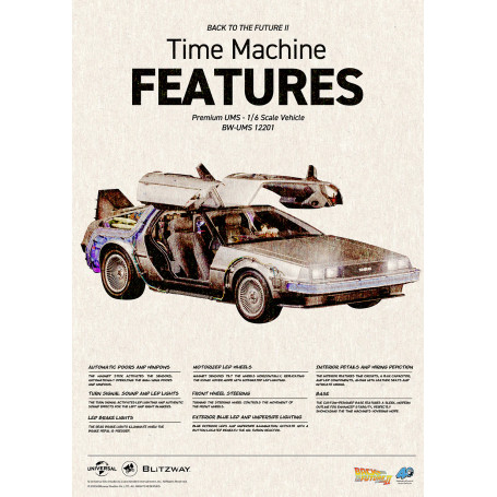 Blitzway - Back to the Future 2 Time Machine Premium UMS 1/6 - Delorean