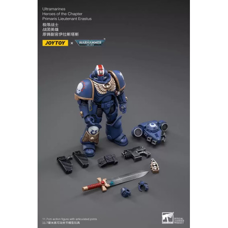 JoyToy - Space Marines - Ultramarines - Heroes of the Chapter Primaris Lieutenant Erastus 1/18 - Warhammer 40K