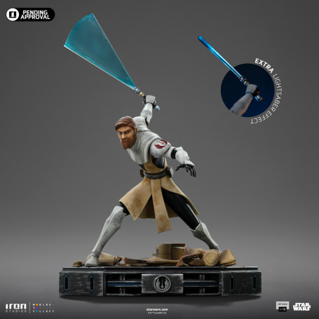 Iron Studios Star Wars Clone Wars - Obi-Wan Kenobi Art Scale 1/10