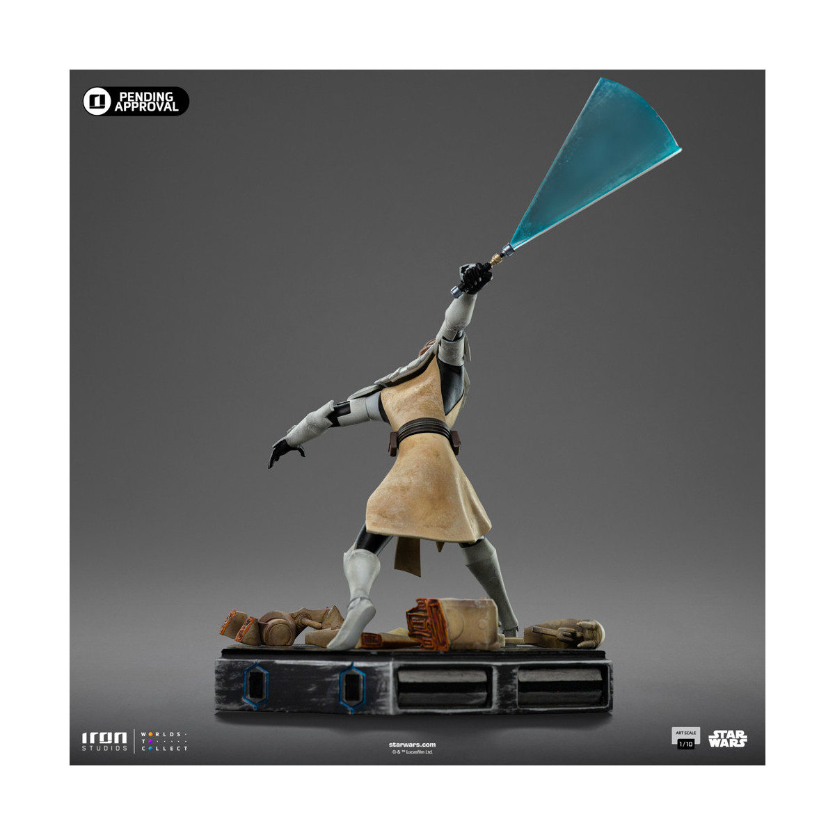Iron Studios Star Wars Clone Wars - Obi-Wan Kenobi Art Scale 1/10