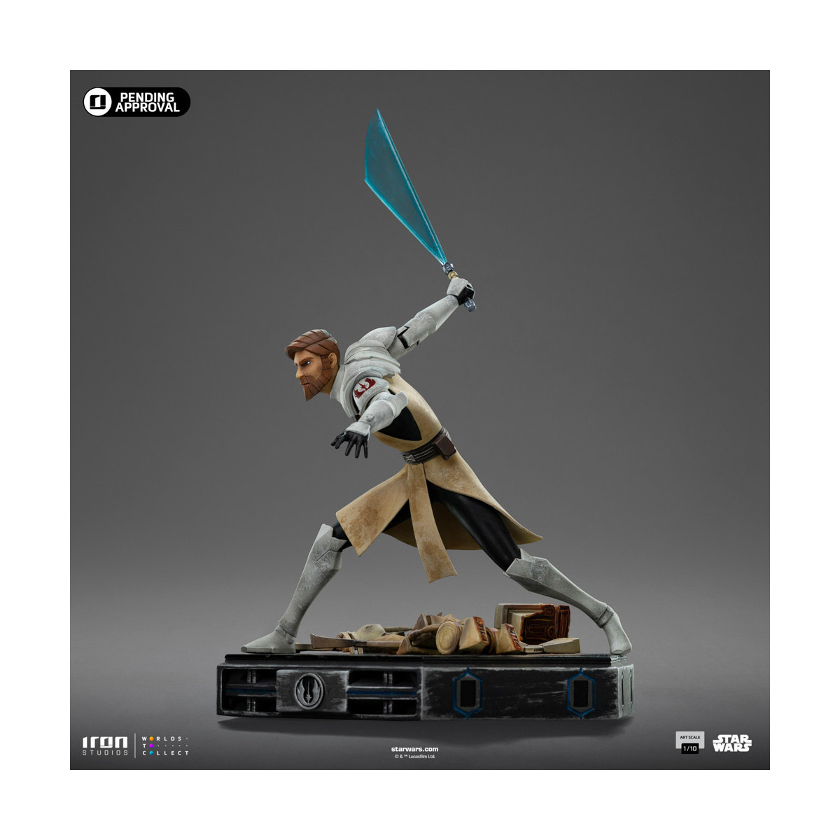 Iron Studios Star Wars Clone Wars - Obi-Wan Kenobi Art Scale 1/10