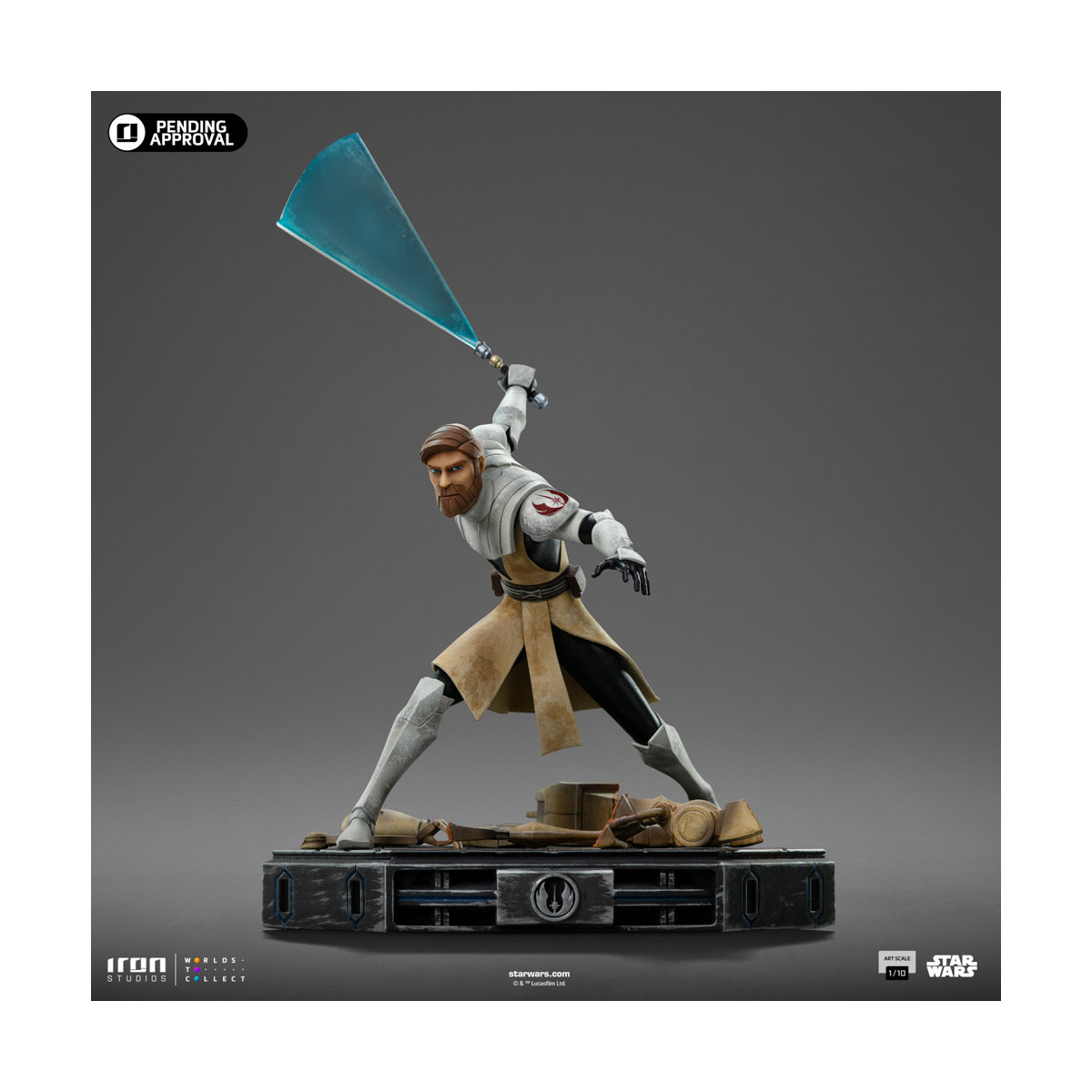 Iron Studios Star Wars Clone Wars - Obi-Wan Kenobi Art Scale 1/10