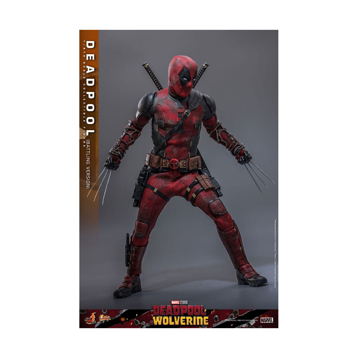 Hot Toys Marvel Deadpool & Wolverine - Deadpool (Battling Version) MMS 1/6