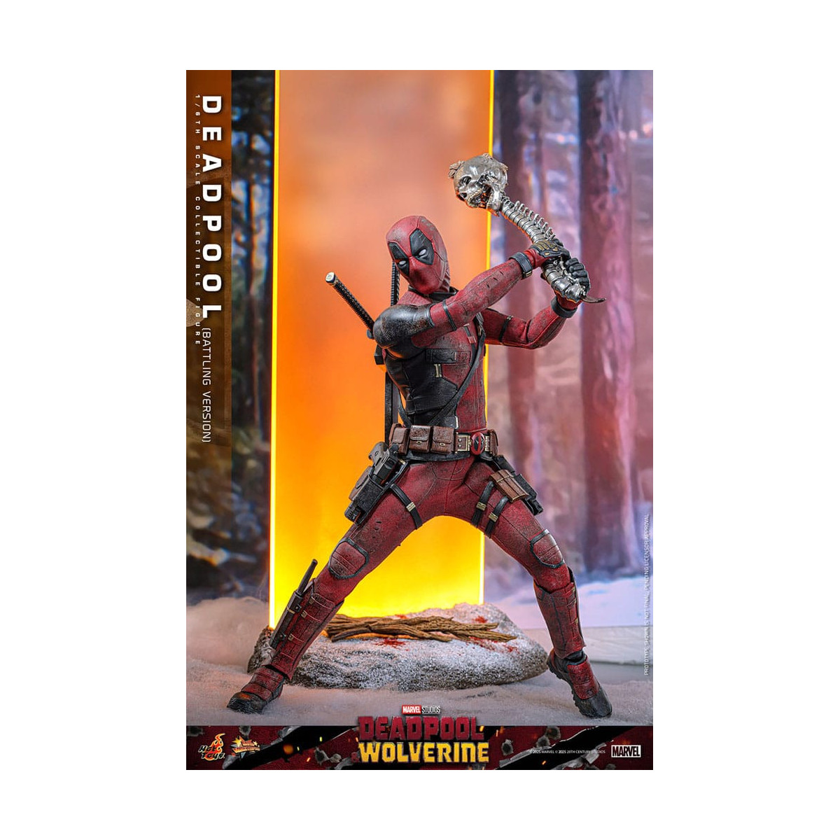 Hot Toys Marvel Deadpool & Wolverine - Deadpool (Battling Version) MMS 1/6