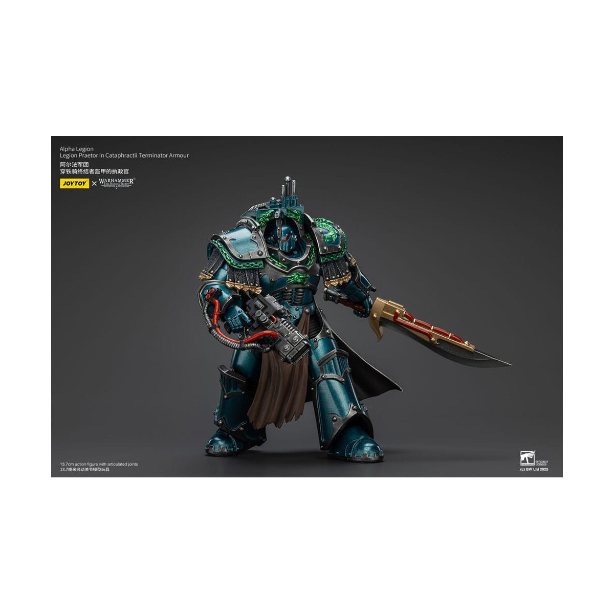 Joytoy - Warhammer - Alpha Legion - Legion Praetor in Cataphractii Terminator Armour - The Horus Heresy
