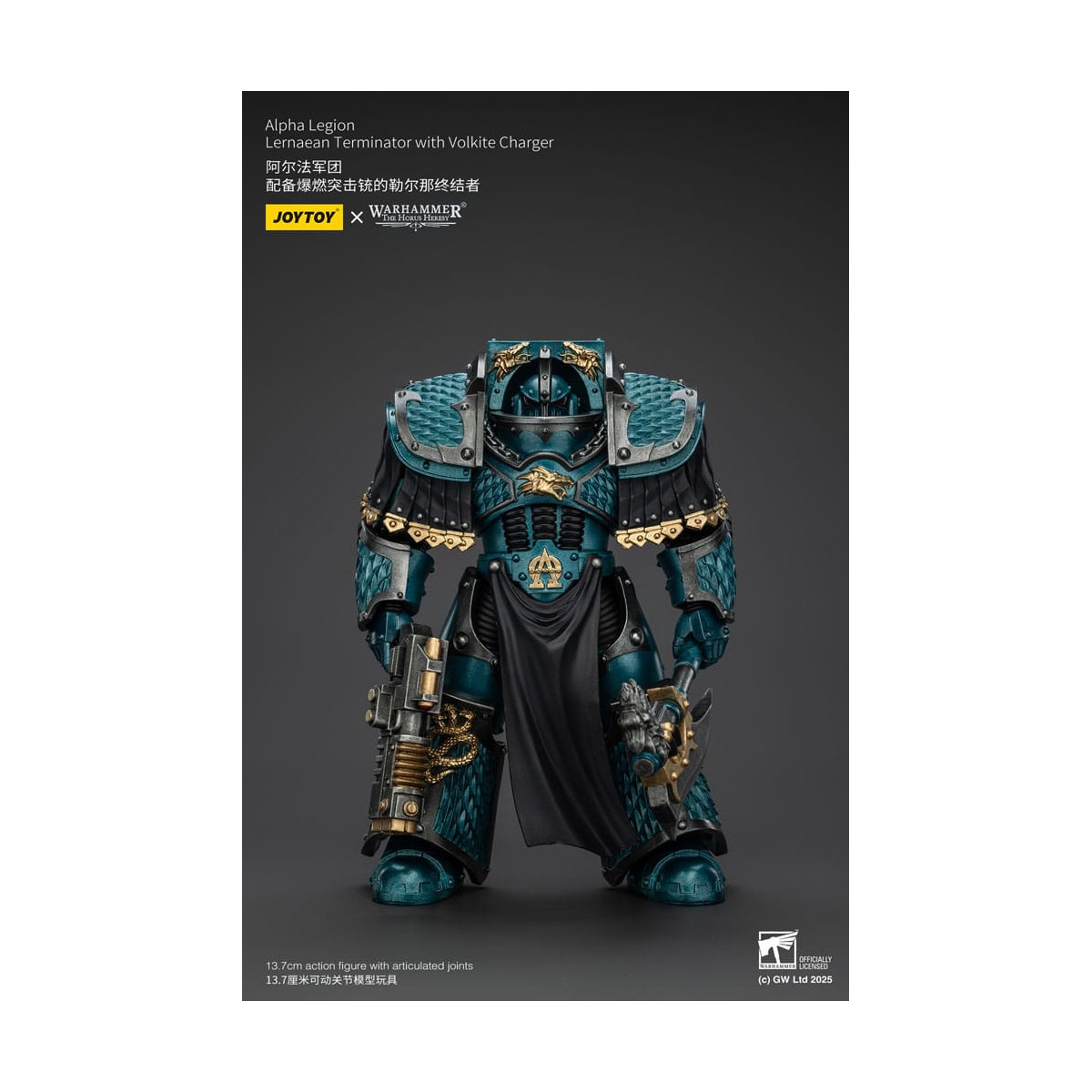 Joytoy - Warhammer - Alpha Legion - Lernaean Terminator with Volkite - The Horus Heresy