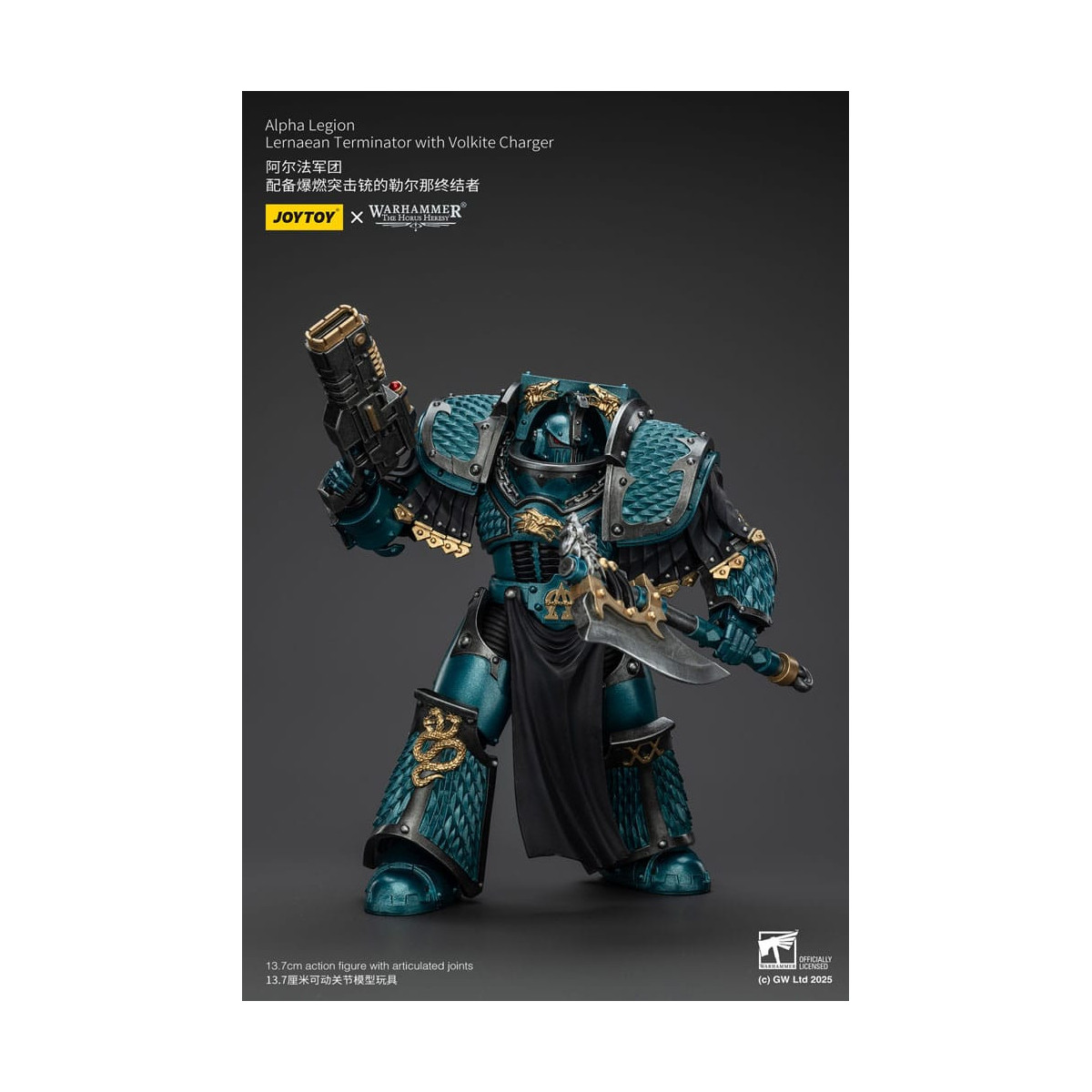 Joytoy - Warhammer - Alpha Legion - Lernaean Terminator with Volkite - The Horus Heresy