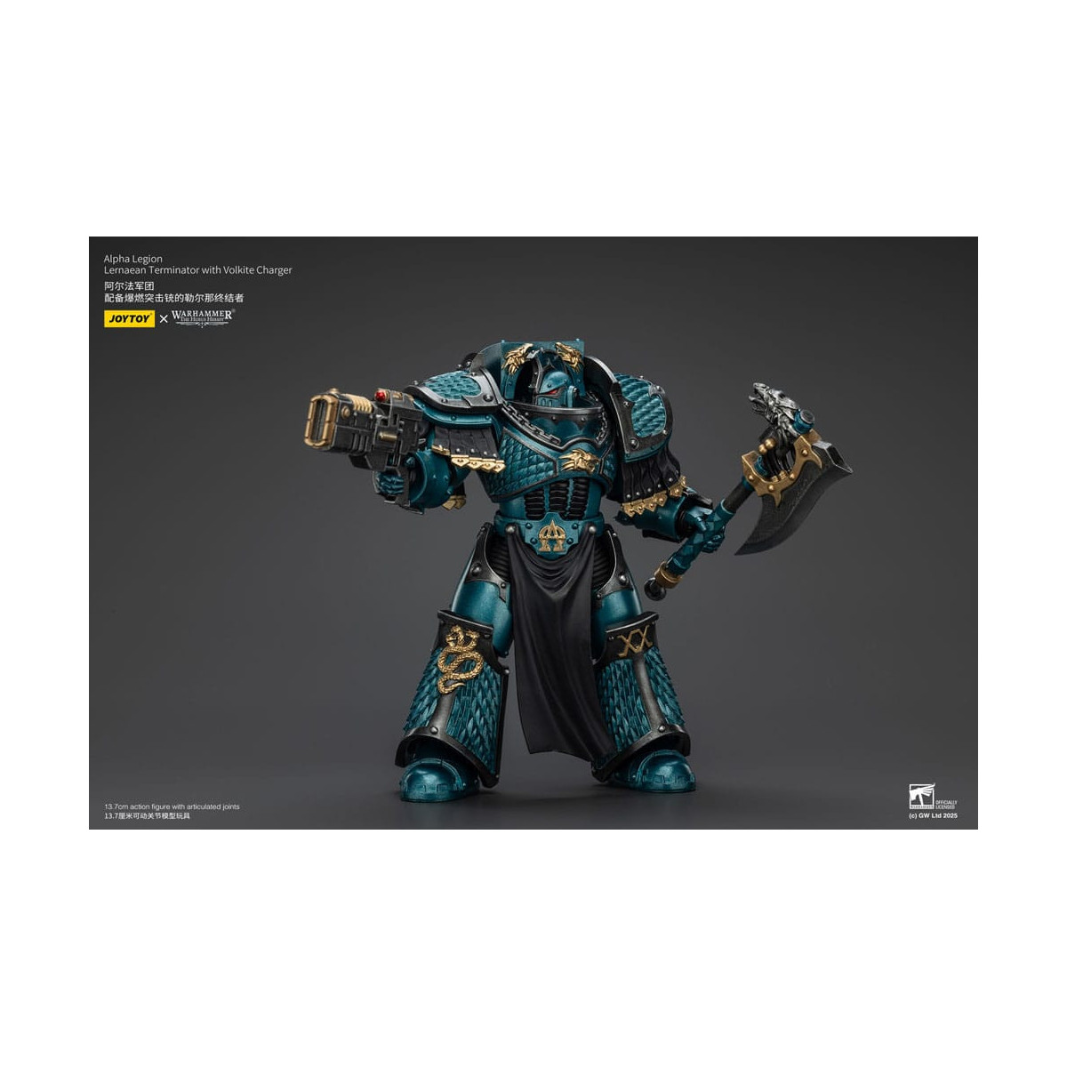 Joytoy - Warhammer - Alpha Legion - Lernaean Terminator with Volkite - The Horus Heresy