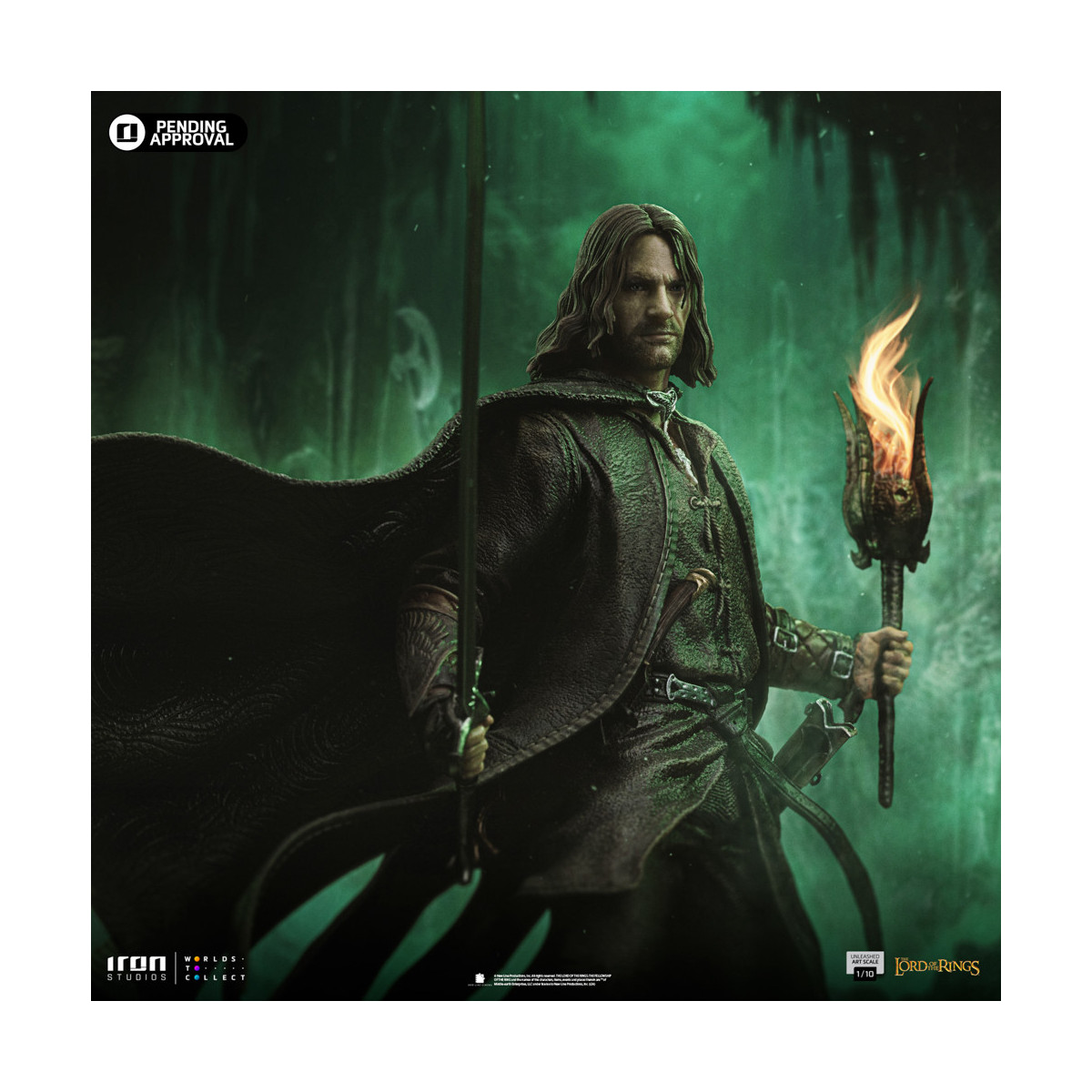 Iron Studios - Aragorn Unleashed - Lord of the Rings - LOTR Unleashed Art Scale 1/10