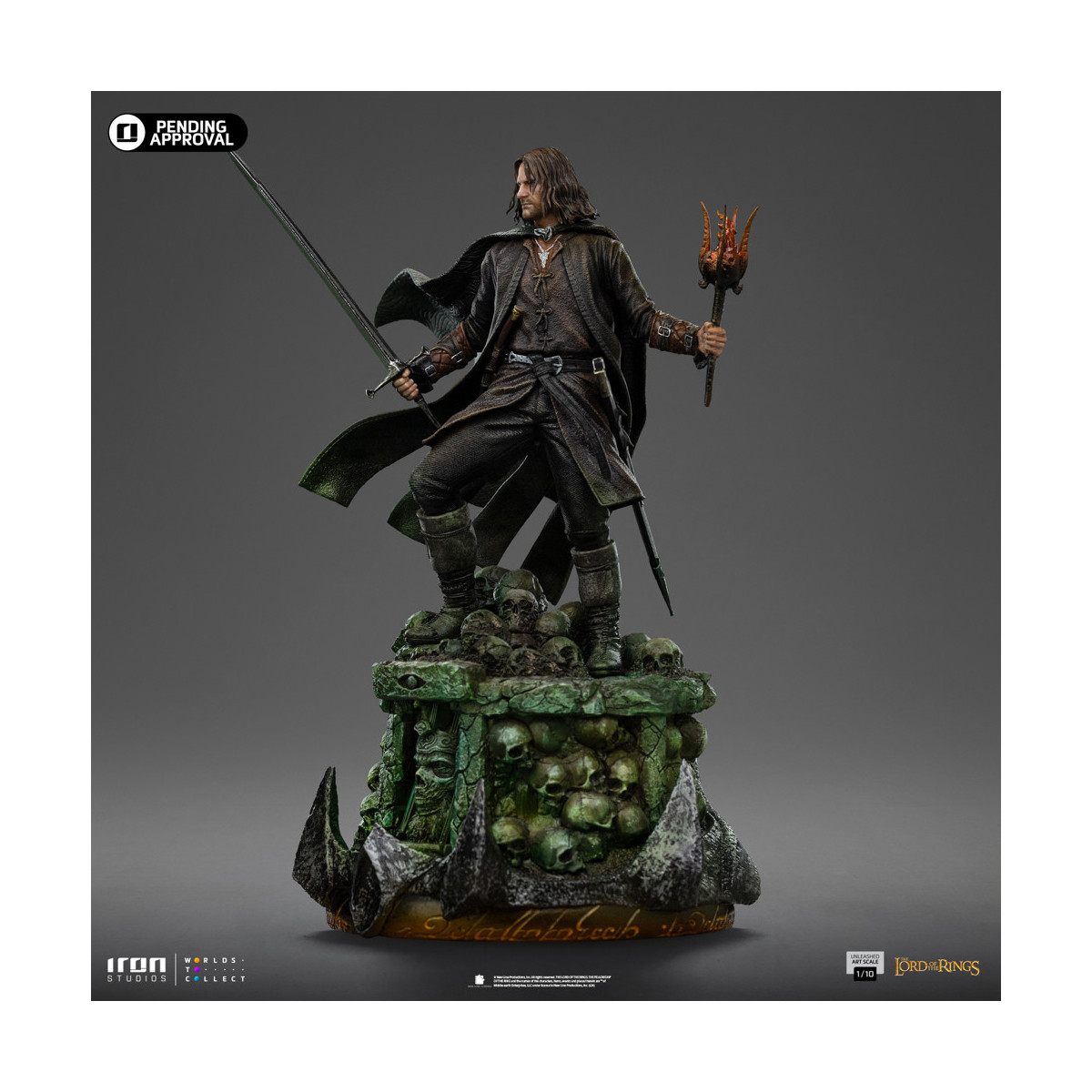 Iron Studios - Aragorn Unleashed - Lord of the Rings - LOTR Unleashed Art Scale 1/10
