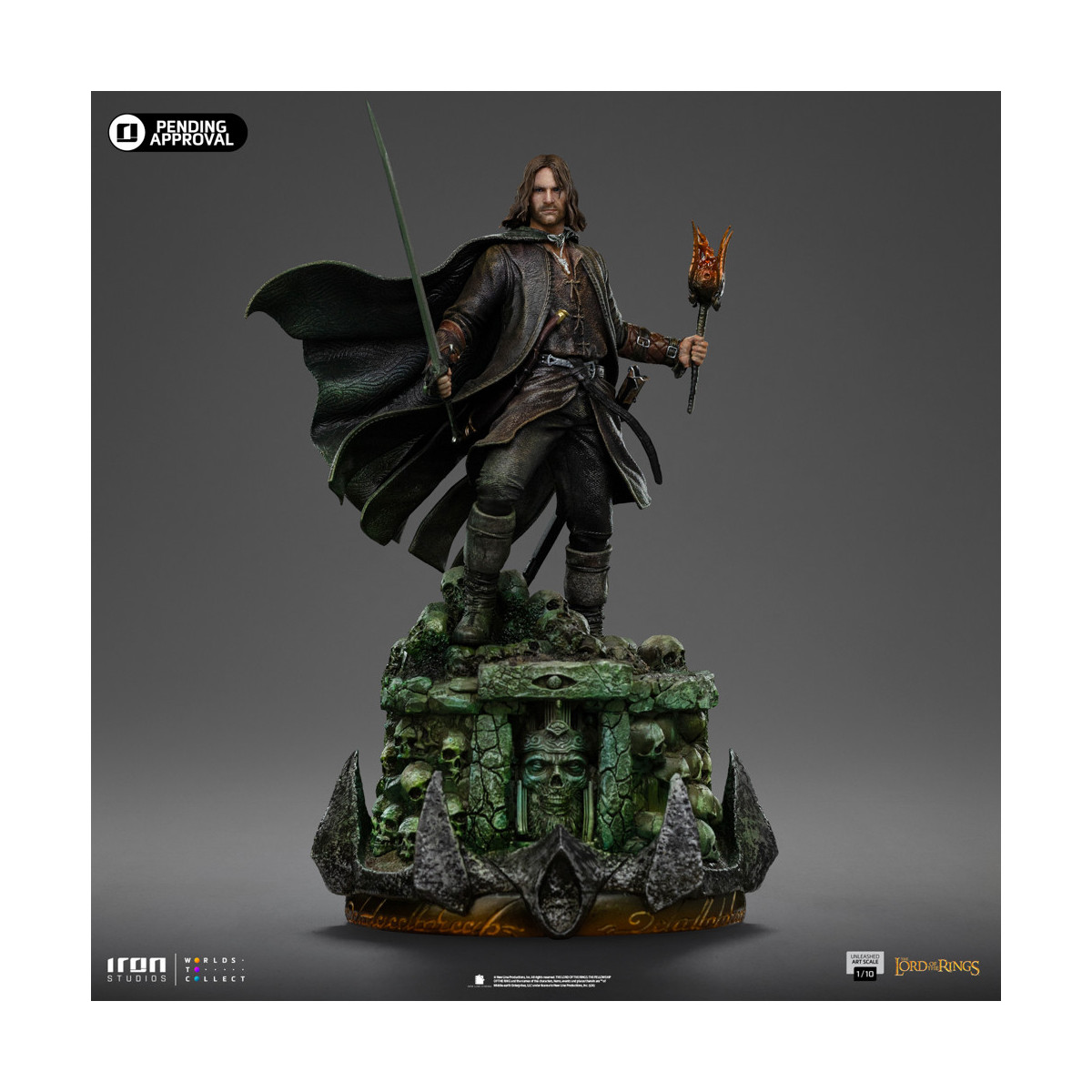 Iron Studios - Aragorn Unleashed - Lord of the Rings - LOTR Unleashed Art Scale 1/10