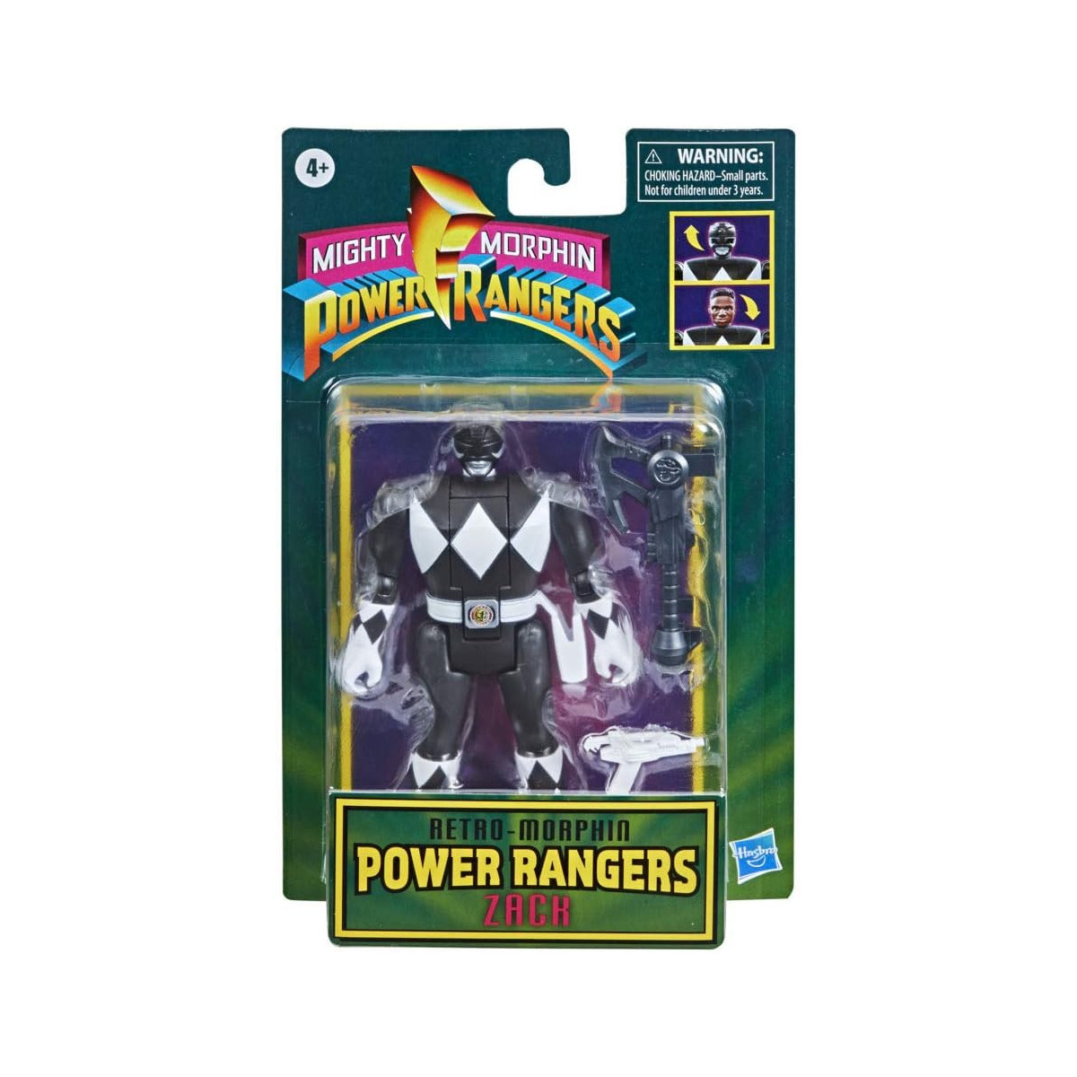 Hasbro - Mighty Morphin Power Rangers - Ranger Noir Retro Morphin